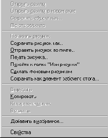 Контекстное меню